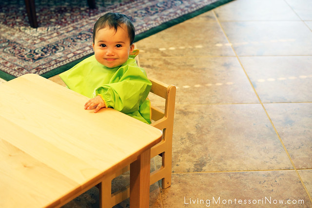Waiting for a Snack at the Weaning Table at 8 Months