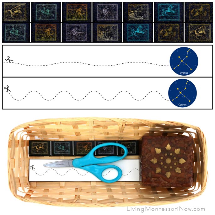 Constellation Cutting Strips with Basket
