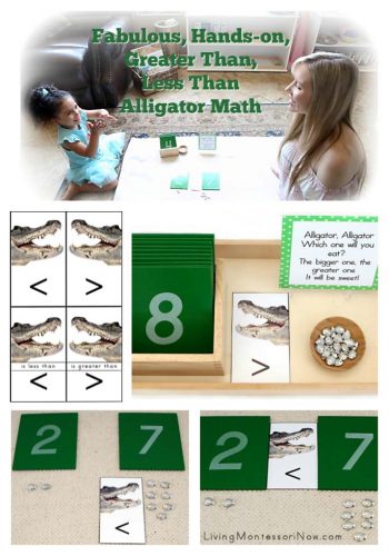 Fabulous, Hands-on, Greater Than, Less Than Alligator Math