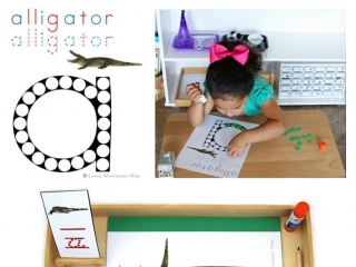 FREE Alligator Do-a-Dot Printable (Montessori-Inspired instant Download)