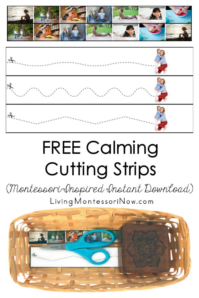 FREE Calming Cutting Strips (Montessori-Inspired Instant Download)