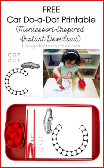 Free Car Do-a-Dot Printable (Montessori-Inspired Instant Download)