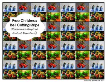 Free Christmas Bell Cutting Strips