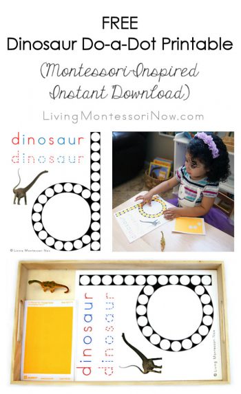 Free Dinosaur Do-a-Dot Printable
