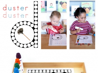 FREE Duster Do-a-Dot Phonics Printabe (Montessori-Inspired Instant Download)