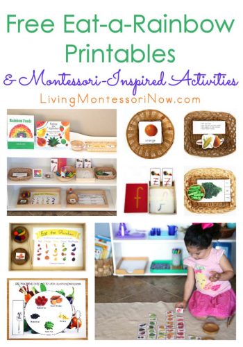 Free Eat-a-Rainbow Printables and Montessori-Inspired Activities