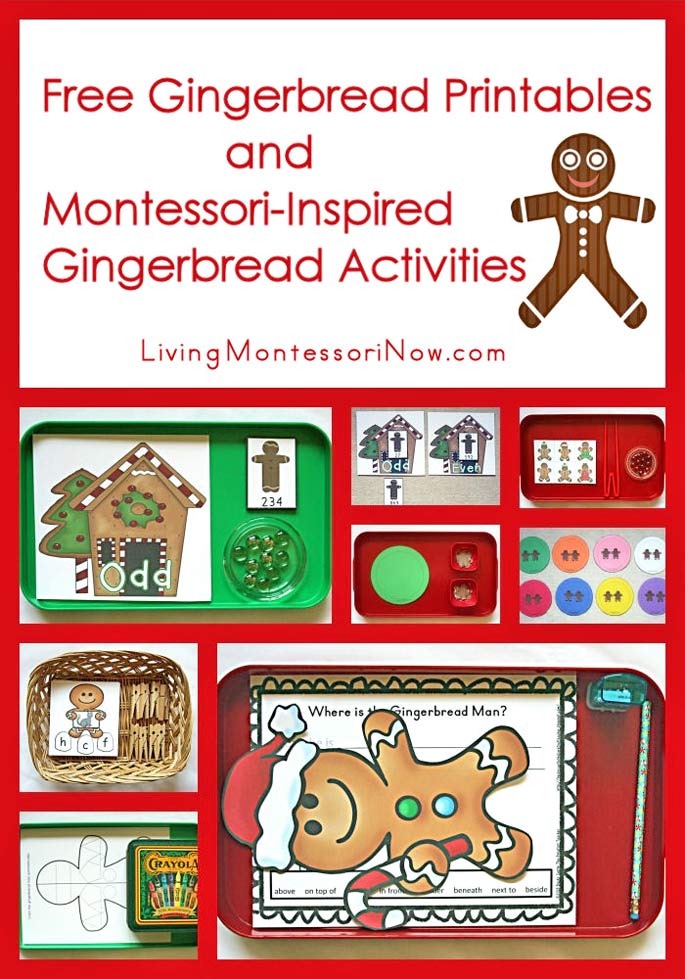 Free Gingerbread Printables and Montessori-Inspired Gingerbread Activities