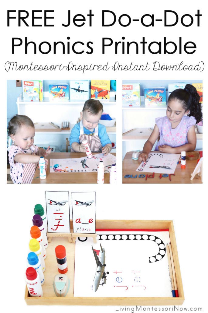 FREE Jet Do-a-Dot Phonics Printable (Montessori-Inspired Instant Download)