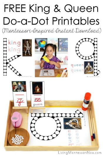 Free King and Queen Do-a-Dot Printables