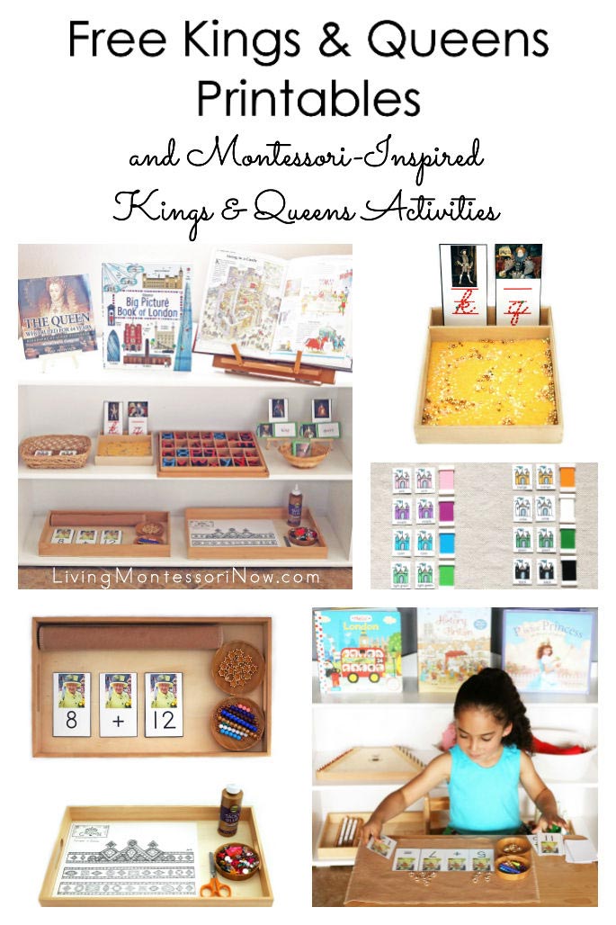 Free Kings and Queens Printables and Montessori-Inspired Kings and Queens Activities