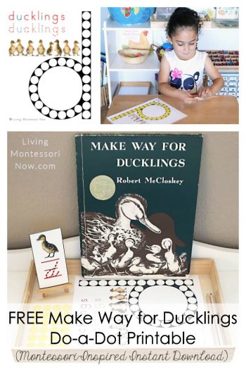 FREE Make Way for Ducklings Do-a-Dot Printable (Montessori-Inspired Instant Download)