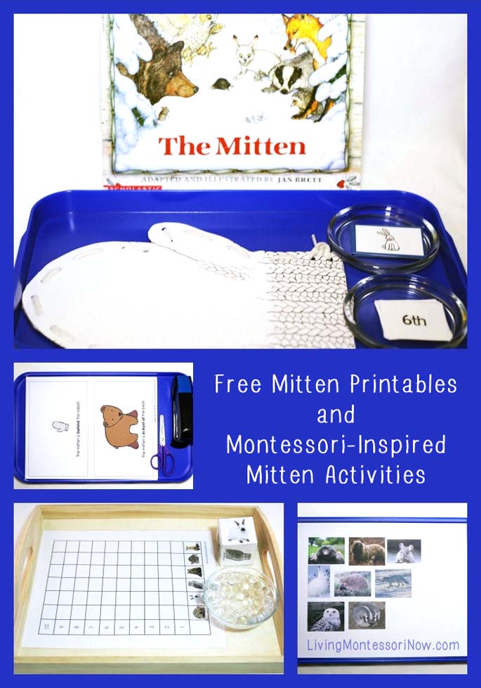Free Mitten Printables and Montessori-Inspired Mitten Activities