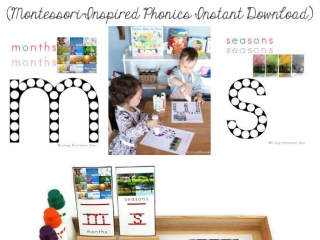 FREE Months and Seasons Do-a-Dot Printables (Montessori-Inspired Phonics Instant Download)