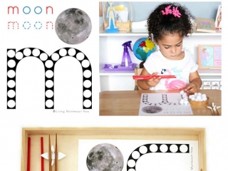FREE Moon Do-a-Dot Printable (Montessori-Inspired Instant Download)