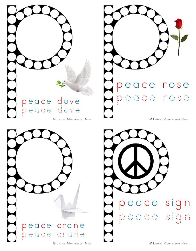 Free Peace Do-a-Dot Printables