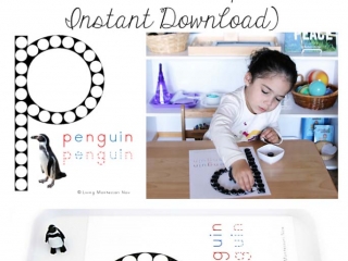 FREE Penguin Do-a-Dot Printable (Montessori-Inspired Instant Download)