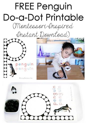 Free Penguin Do-a-Dot Printable (Montessori-Inspired Instant Download)