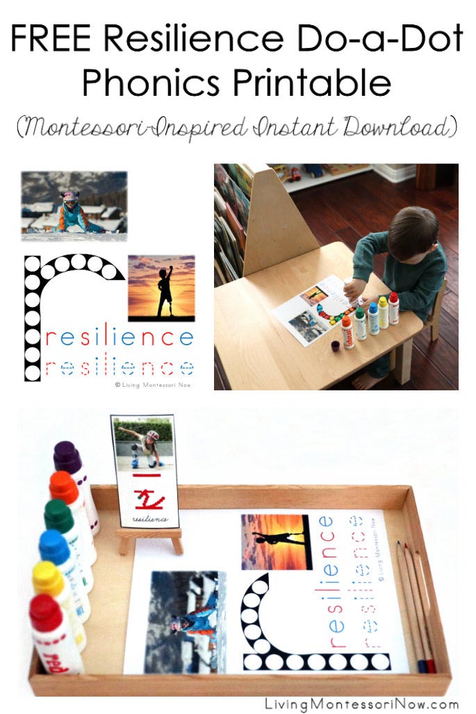 FREE Resilience Do-a-Dot Phonics Printable (Montessori-Inspired Instant Download)