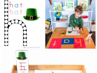 FREE St. Patrick's Day Hat Do-a-Dot Printable (Montessori-Inspired Phonics instant Download)