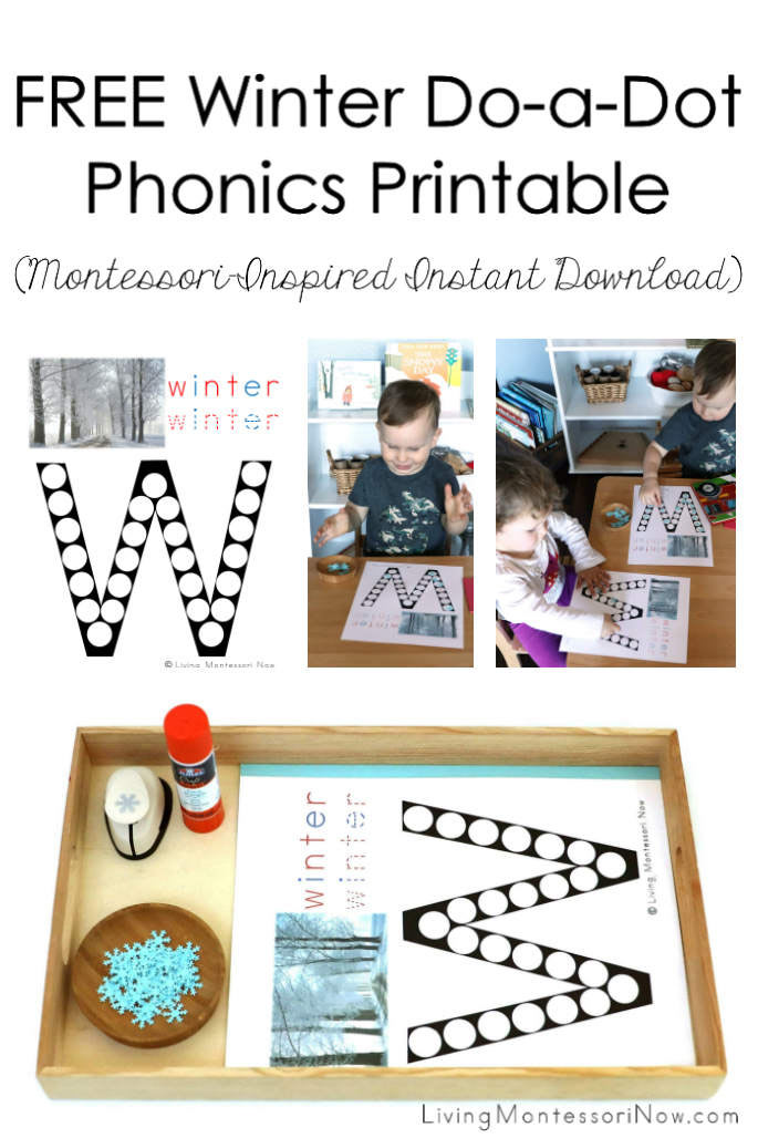 FREE Winter Do-a-Dot Phonics Printable (Montessori-Inspired Instant Download)