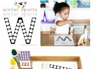 FREE Winter Sports Do-a-Dot Printable (Montessori-Inspired Instant Download)