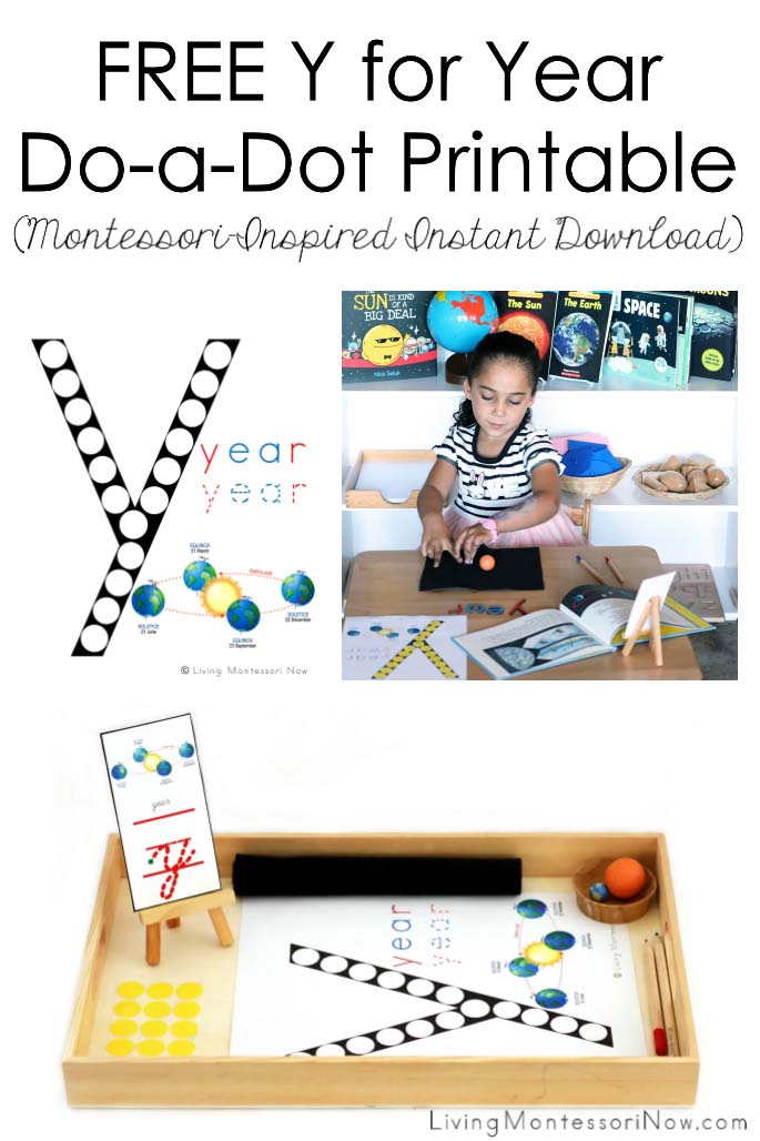FREE Y for Year Do-a-Dot Printable (Montessori-Inspired Instant Download)