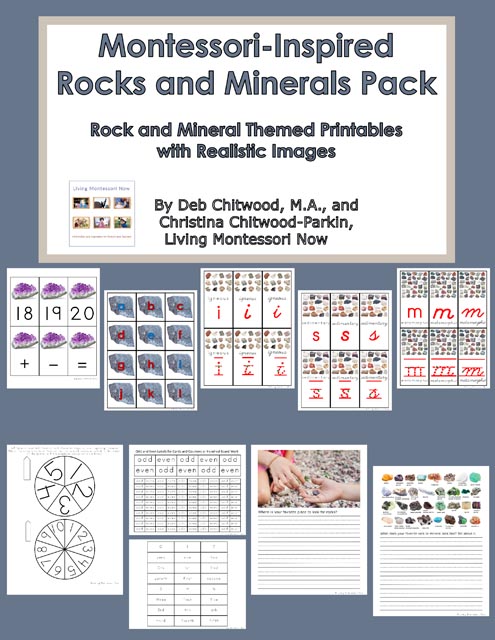 Free Rocks and Minerals Printables and Montessori-Inspired Rocks and Minerals Activities